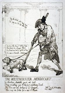 The Westminster mendicant 1784. Artist: Thomas Rowlandson