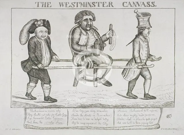 'The Westminster canvass', 1784. Artist: William Dent