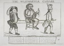 The Westminster canvass 1784. Artist: William Dent
