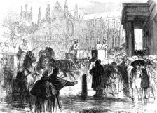 The Westminster Election Petition:...the judge and sheriffs at the Westminster Sessions-House, 1869. Creator: Unknown