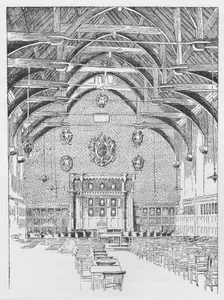 The Westminster Schoolroom, Formerly The Abbot's Dormitory c1897. Artist: William Patten