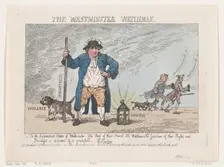 The Westminster Watchman, April 12, 1784., April 12, 1784. Creator: Thomas Rowlandson