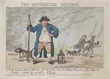 The Westminster Watchman, April 12, 1784., April 12, 1784. Creator: Thomas Rowlandson