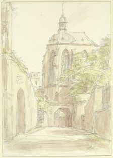 The Werner Chapel in Oberwesel, c1850-1900. Creator: Peter Becker