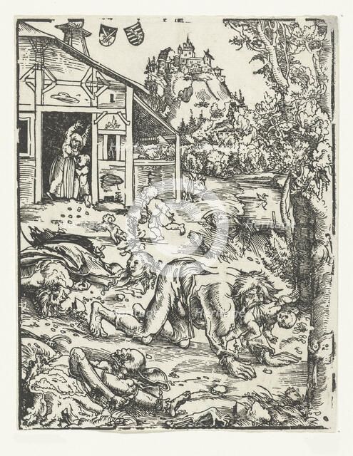 The Werewolf, ca 1510-1515. Creator: Cranach, Lucas, the Elder (1472-1553).