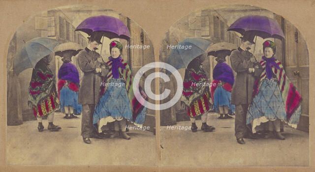 The Wet Day., about 1860. Creator: New York Stereoscopic Company.