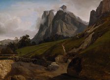 The Wetterhorn, Switzerland, 1822. Creator: Theodore Caruelle d'Aligny
