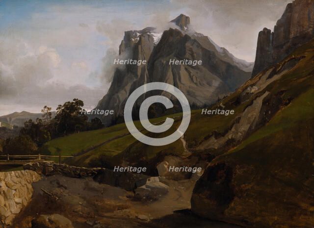 The Wetterhorn, Switzerland, 1822. Creator: Theodore Caruelle d'Aligny.
