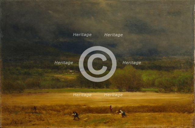 The Wheat Field, c. 1875-1877. Creator: George Inness (American, 1825-1894).