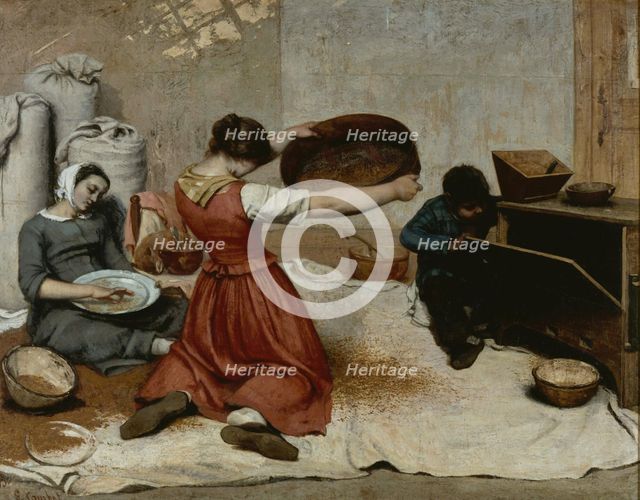 The Wheat Sifters (Les Cribleuses de Blé), 1854.