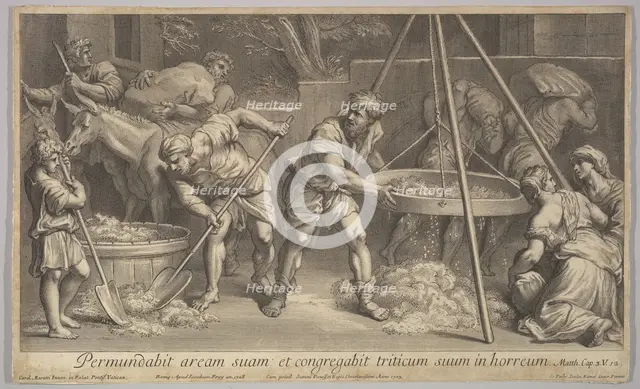 The Wheat & The Chaff, 1728. Creator: Johann Jakob Frey the Elder.