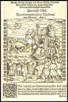 The Wheel of Fortune, ca 1545. Creator: Burgkmair, Hans, the Elder (1473-1531)