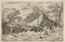 The Wheel underneath the Haybarn, 17th century. Creator: Allart van Everdingen