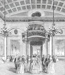 The Whittington Club - New Decoration of the Ball-Room, 1850. Creator: Unknown