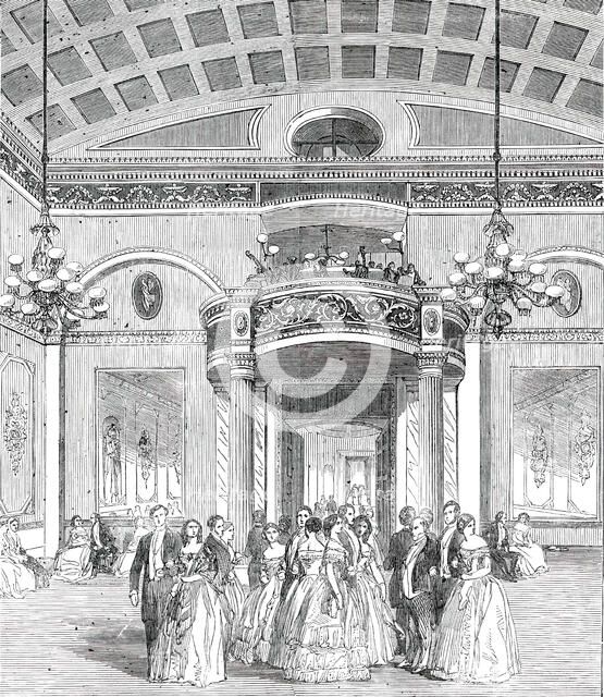 The Whittington Club - New Decoration of the Ball-Room, 1850. Creator: Unknown.