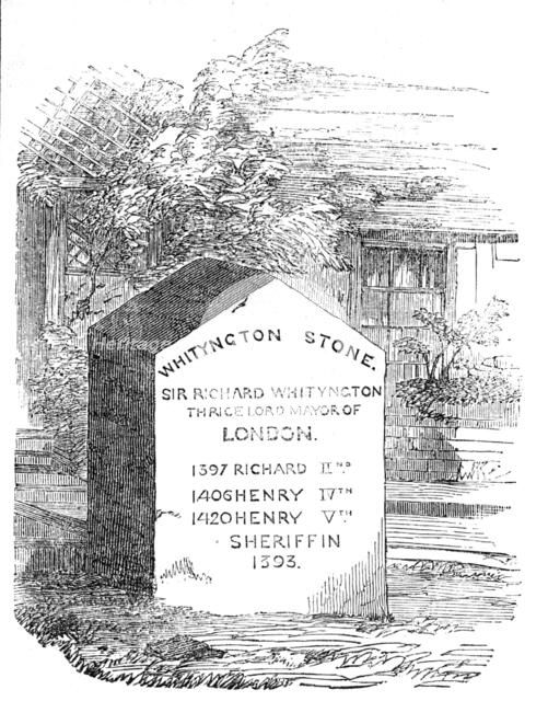 "The Whityngton Stone", 1854. Creator: Unknown.