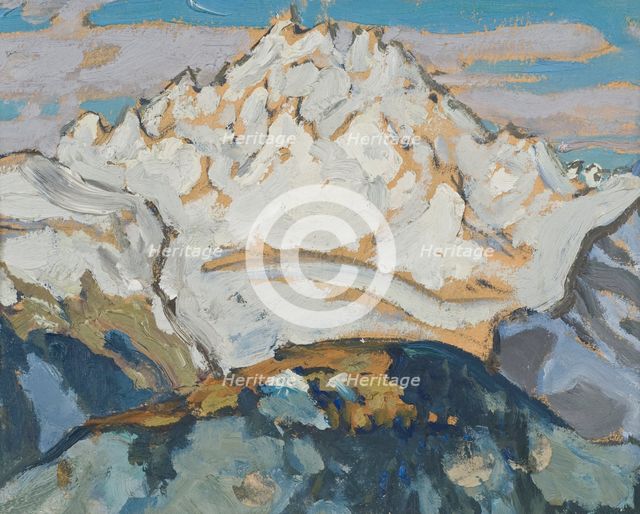 The White Mountain Top. Study from Switzerland. Creator: Anna Katarina Boberg.