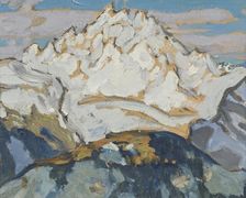 The White Mountain Top. Study from Switzerland. Creator: Anna Katarina Boberg