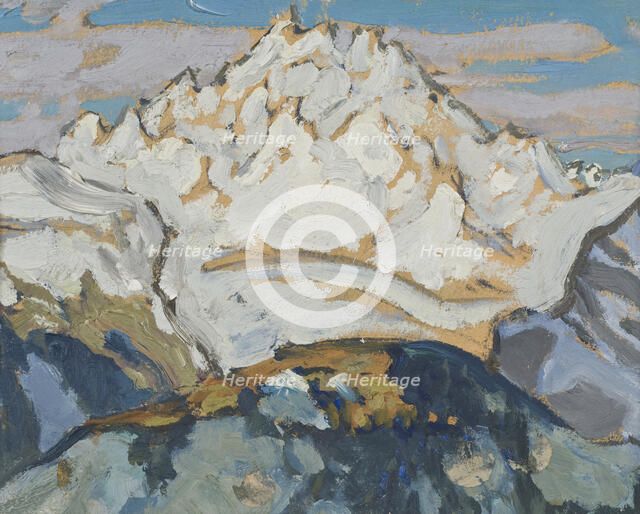 The White Mountain Top. Study from Switzerland. Creator: Anna Katarina Boberg.