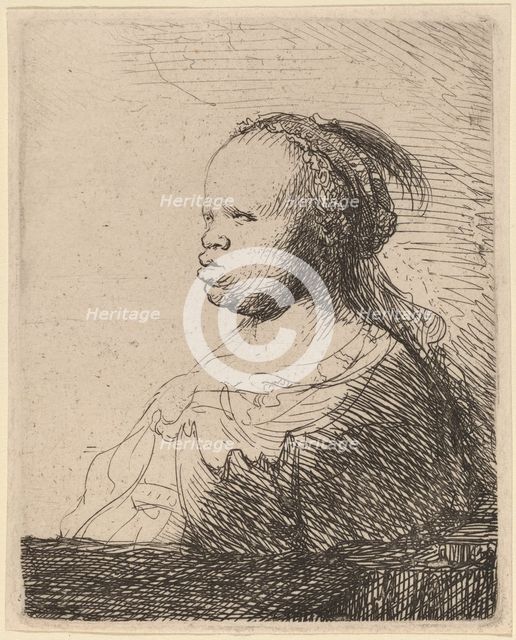 The White Negress, c. 1630. Creator: Rembrandt Harmensz van Rijn.