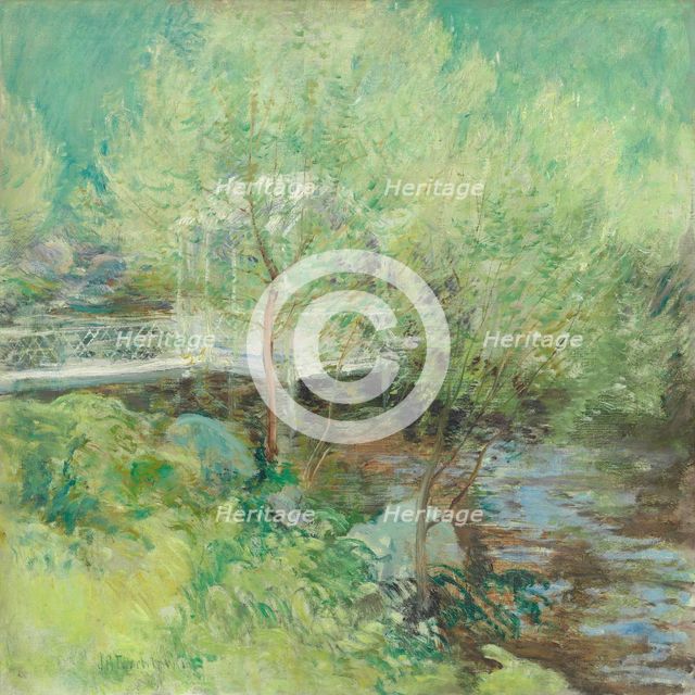 The White Bridge, after 1895. Creator: John Henry Twachtman.