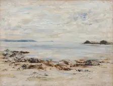 The White Calm - Ailsa Craig from Port an Righ, 1901. Creator: William McTaggart