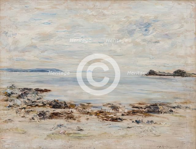 The White Calm - Ailsa Craig from Port an Righ, 1901. Creator: William McTaggart.
