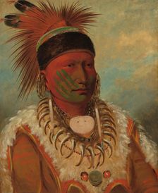 The White Cloud, Head Chief of the Iowas, 1844/1845. Creator: George Catlin