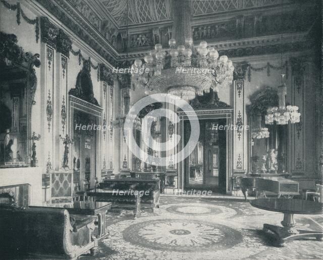 'The White Drawing-Room at Buckingham Palace', c1899, (1901). Artist: HN King.
