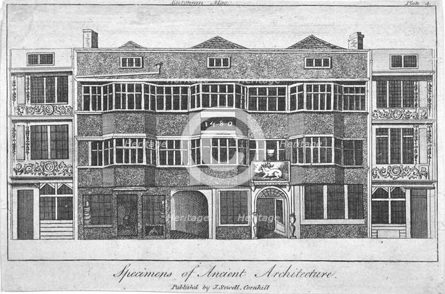 The White Hart Inn at no 119 White Hart Court, Bishopsgate, City of London, 1785. Artist: Anon