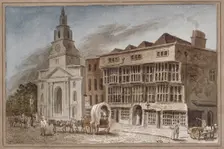 The White Hart Inn at no 119 White Hart Court, Bishopsgate, City of London, 1827. Artist: AB