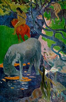 The White Horse 1898 (1939).Artist: Paul Gauguin