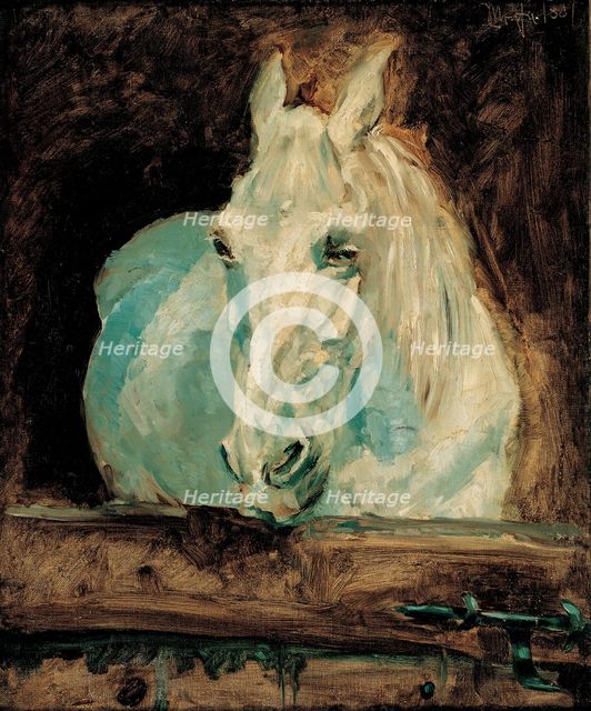 The White Horse Gazelle, 1881. Artist: Toulouse-Lautrec, Henri, de (1864-1901)