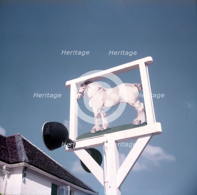 The White Horse, Hertingfordbury, Hertfordshire, c1955.  Creator: Arthur Charles Kirby Ware.