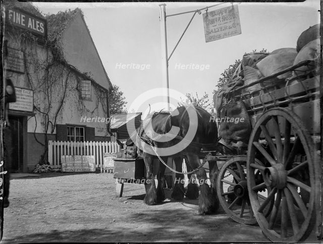 The White Horse, Rickmansworth Road, Chorleywood, Three Rivers, Hertfordshire, 1915. Creator: Katherine Jean Macfee.