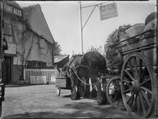 The White Horse, Rickmansworth Road, Chorleywood, Three Rivers, Hertfordshire, 1915. Creator: Katherine Jean Macfee