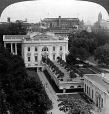 The White House, Washington DC, USA.Artist: Underwood & Underwood