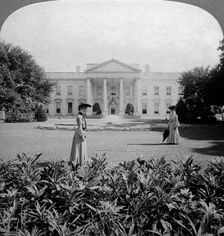 The White House, Washington DC, USA, c late 19th century.Artist: Underwood & Underwood