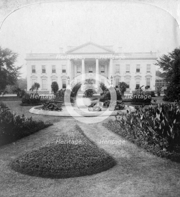 The White House, Washington, DC., USA, late 19th century.Artist: Underwood & Underwood