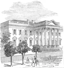The White House, Washington, where the wounded President lies, 1881. Creator: Unknown