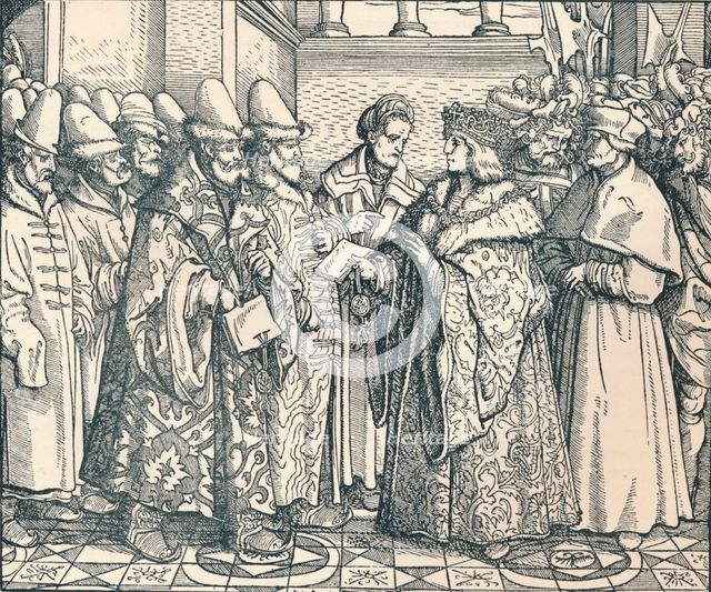 'The White Russian Federation with the Emperor Max', c1507, (1907). Artist: Unknown.