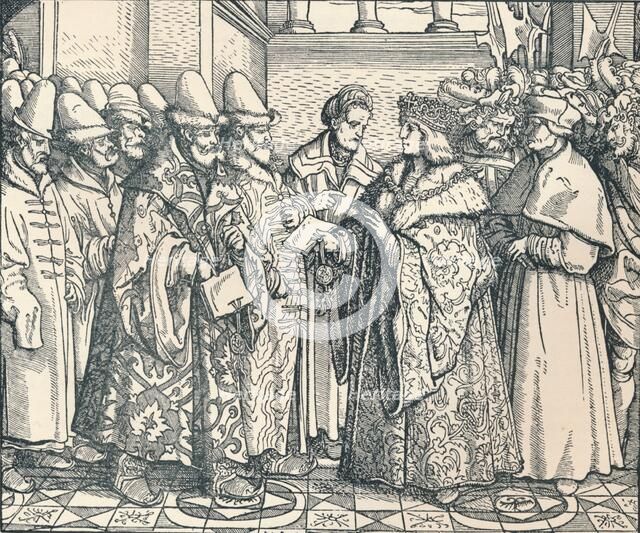 'The White Russian Federation with the Emperor Max', c1507, (1907). Artist: Unknown.