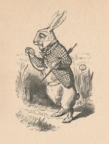 The White Rabbit with a watch 1889. Artist: John Tenniel