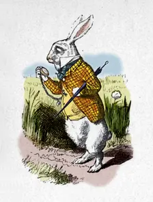 The White Rabbit with a watch 1889. Artist: John Tenniel