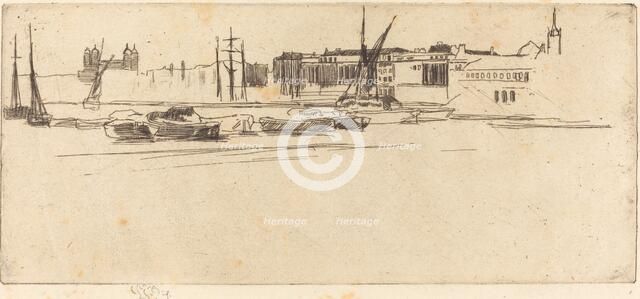 The White Tower, c. 1875. Creator: James Abbott McNeill Whistler.