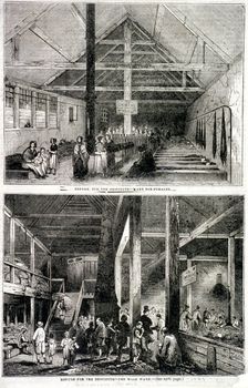 The Whitecross Street Prison for debtors, London, 1843. Artist: Anon