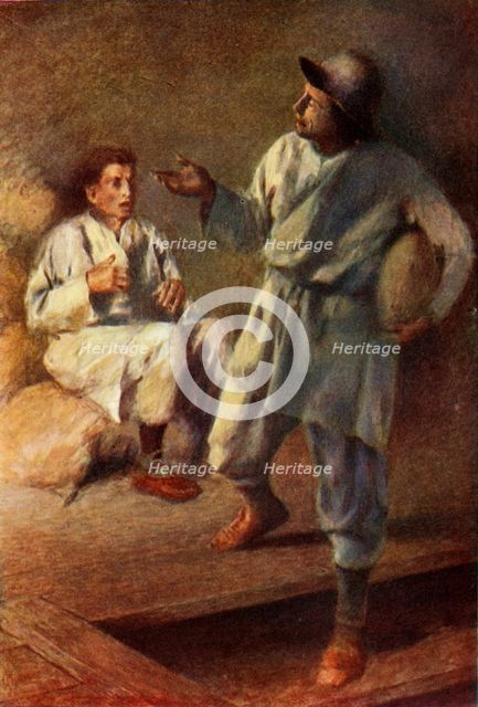 "The whole loaf is for thee, and Beardless is to get nothing!", 1917. Creator: Unknown.