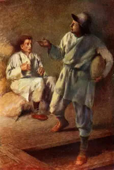 "The whole loaf is for thee, and Beardless is to get nothing!", 1917. Creator: Unknown
