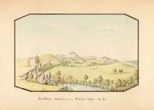 The Wichita Mountains from Medicine Bluff, Indian Territory, 1867. Creator: Hermann Stieffel