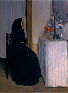 The Widow 1890, oil painting by Ramon Casas